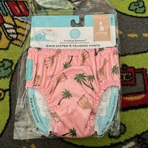 Charlie banana 2-in-1 swim diaper & training pants sophie la girafe small